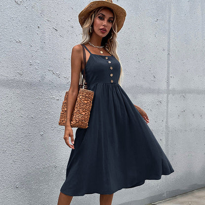 Elegantes Midi-Sommerkleid aus der Andrea Serena Sommerkollektion