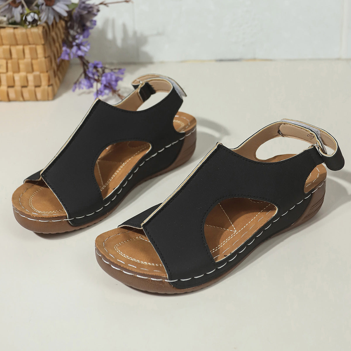 Komfortable Keilsandalen von Andrea Serena