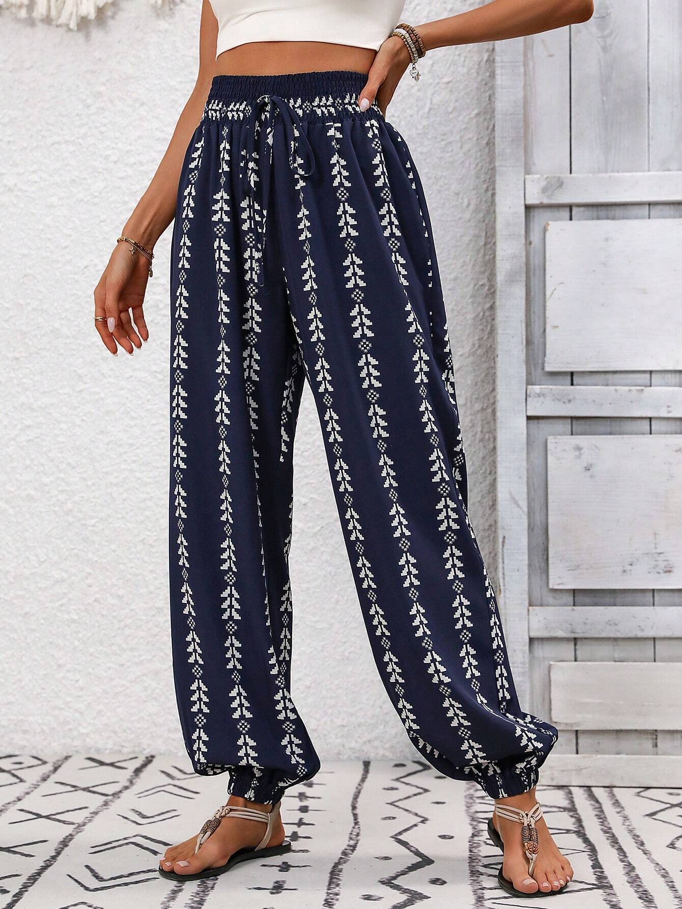 Boho-Hose mit weitem Bein von Andrea Serena