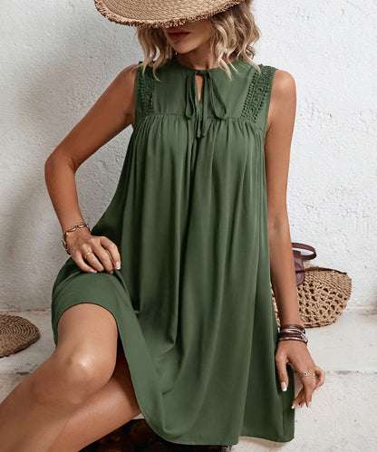 Müheloses, lockeres Baumwollkleid von Andrea Serena