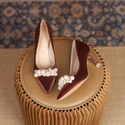 Elegante Andrea Serena Strass-Hochzeitsschuhe