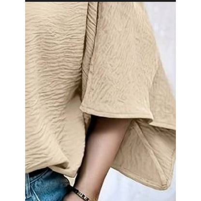 Elegantes, locker sitzendes Chiffon-Top von Andrea Serena