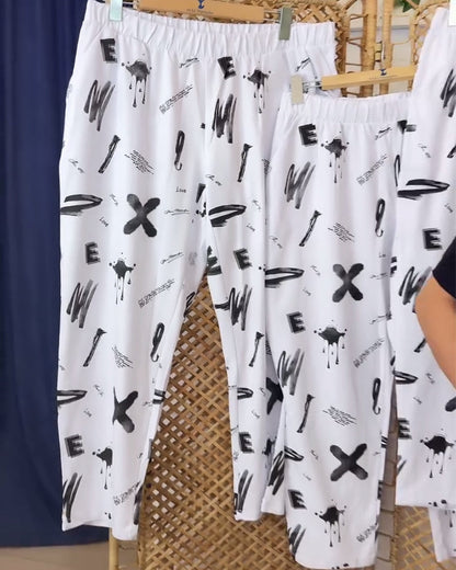 Andrea's™ | Hose halbhoch lässig bedruckt