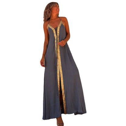 Elegantes Neckholderkleid mit Schnürung von Andrea Serena