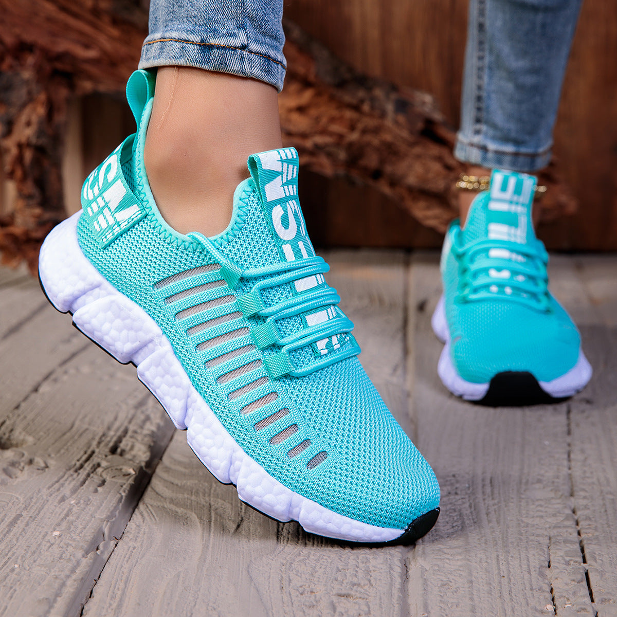 Breathable Mesh Andrea Serena Casual Running Sneakers