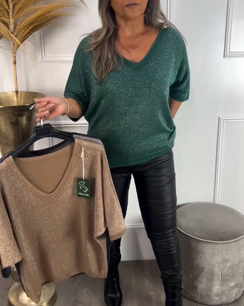 Andrea's™ | Modischer und komfortabler Pullover mit V-Ausschnitt