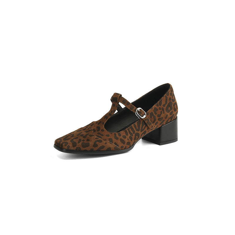 Vintage-Pumps mit Leopardenmuster von Andrea Serena