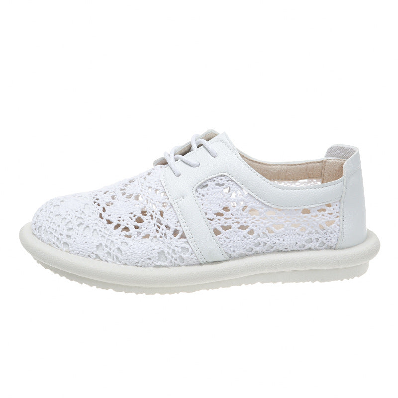 Atmungsaktive gehäkelte Andrea Serena Freizeitschuhe