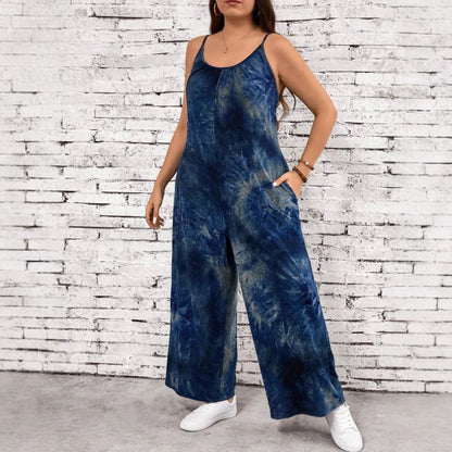 Schicker bedruckter ärmelloser Jumpsuit von Andrea Serena