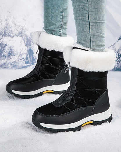 Andrea's™ | rutschfeste warme Schneestiefel mit Reißverschluss für Damen
