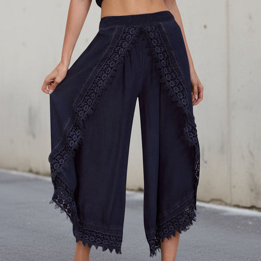 Elegante, weite Spitzenhose von Andrea Serena