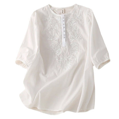 Andrea's™ | Bluse im Vintage-Look mit lockerem Design