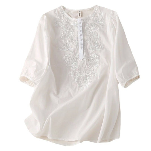 Andrea's™ | Bluse im Vintage-Look mit lockerem Design