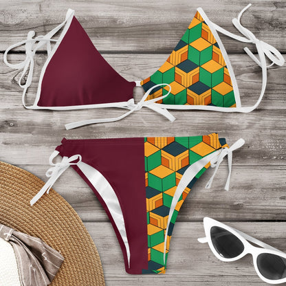 Strahlendes, von Pinterest inspiriertes Bikini-Set von Andrea Serena