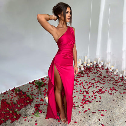 Andrea's™ | One-Shoulder Kleid mit offenem Rücken