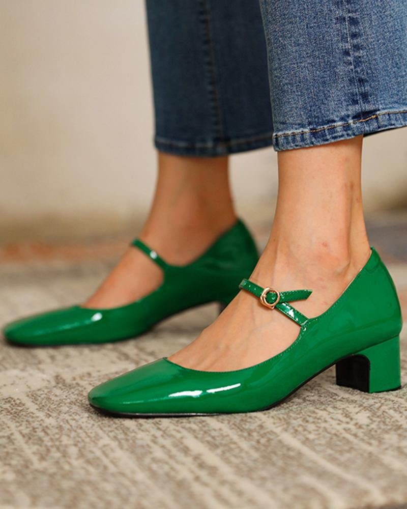 Andrea's™ | High Heels mit leuchtenden Lederriemen