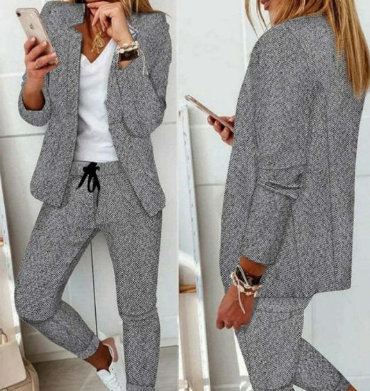Andrea's™ | Lässiges Damen-Hosenanzug-Set mit geradem Schnitt