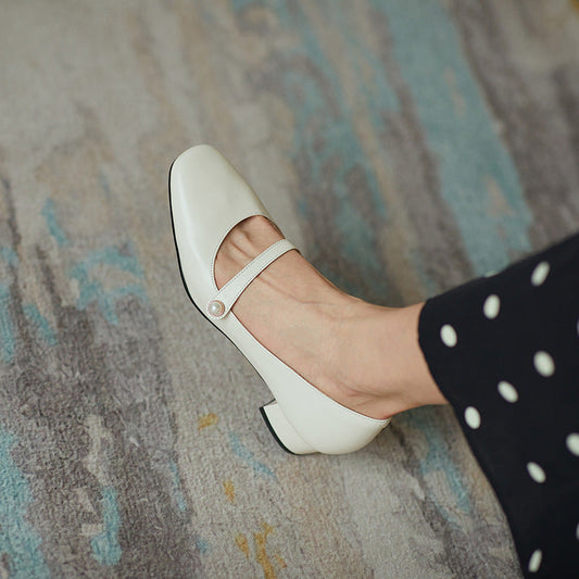 Vintage Mary Jane Schuhe mit dickem Absatz von Andrea Serena