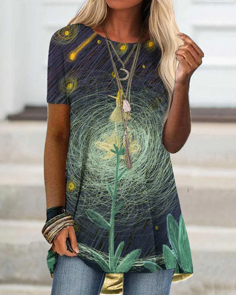 Andrea's™ | Kurzarm-t-shirt mit aufdruck