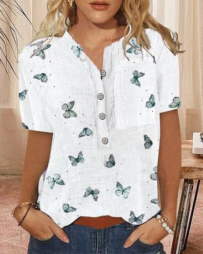 Andrea's™ | Bedrucktes Kurzarm-Top