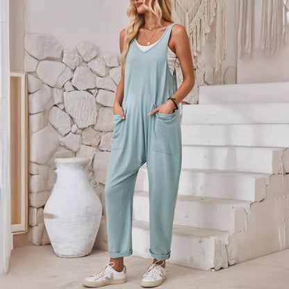 Pinterest-Inspired Andrea Serena Pocket Jumpsuit