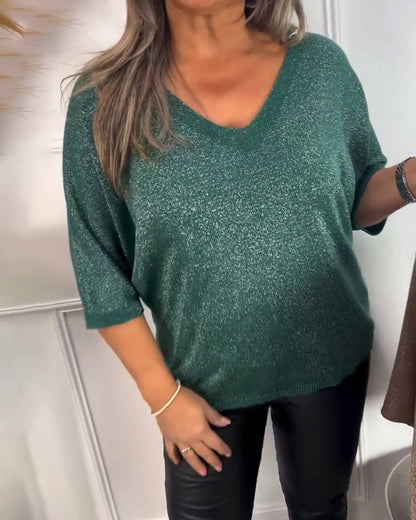 Andrea's™ | Modischer und komfortabler Pullover mit V-Ausschnitt