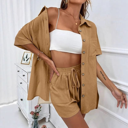 Schickes Andrea Serena Hemd- und Shorts-Set