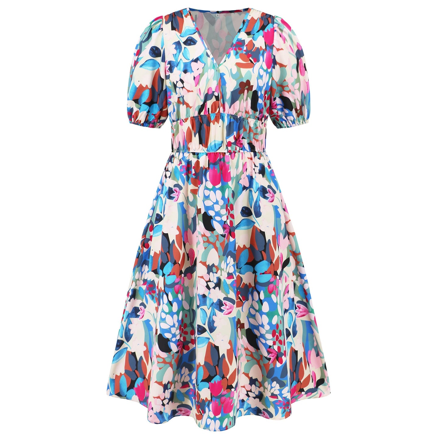 Bohemian Floral V-Ausschnitt Kleid von Andrea Serena