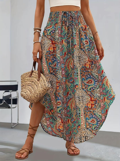 Boho-Blumen-A-Linien-Rock von Andrea Serena