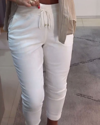 Andrea's™ | Bleistifthose lässig Kordelzug