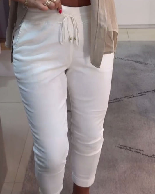 Andrea's™ | Bleistifthose lässig Kordelzug