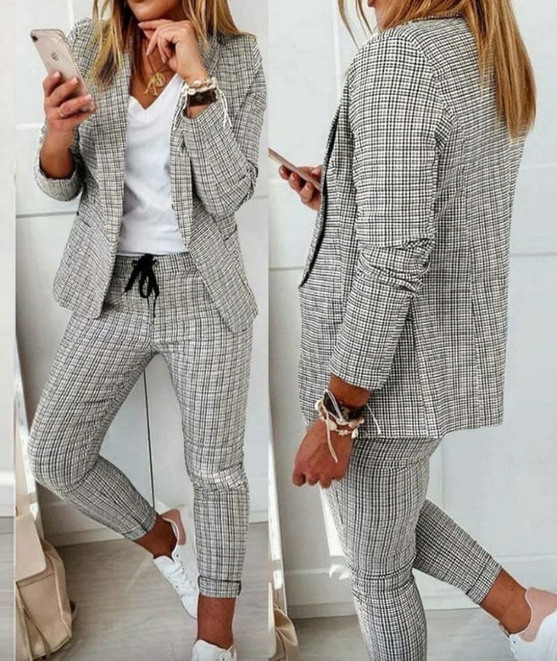 Andrea's™ | Lässiges Damen-Hosenanzug-Set mit geradem Schnitt
