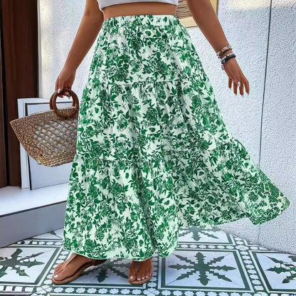 Andrea Serena Maxirock in Übergröße mit Blumenmuster
