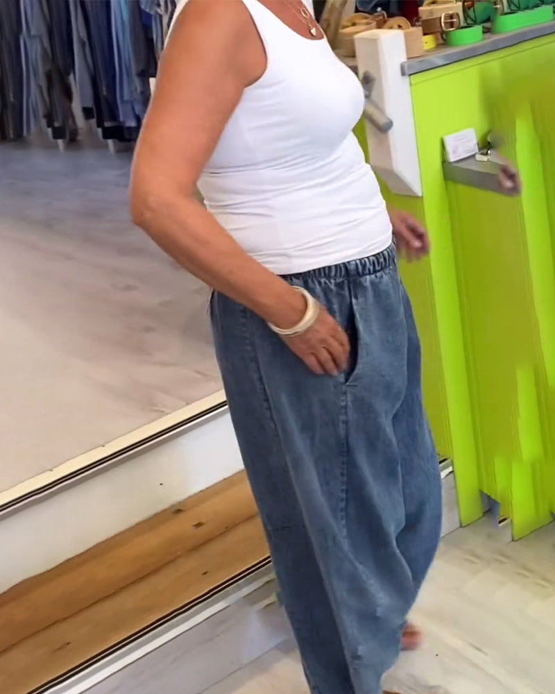 Andrea's™ | Jeans mit elastischem Bund im lässigen Stil