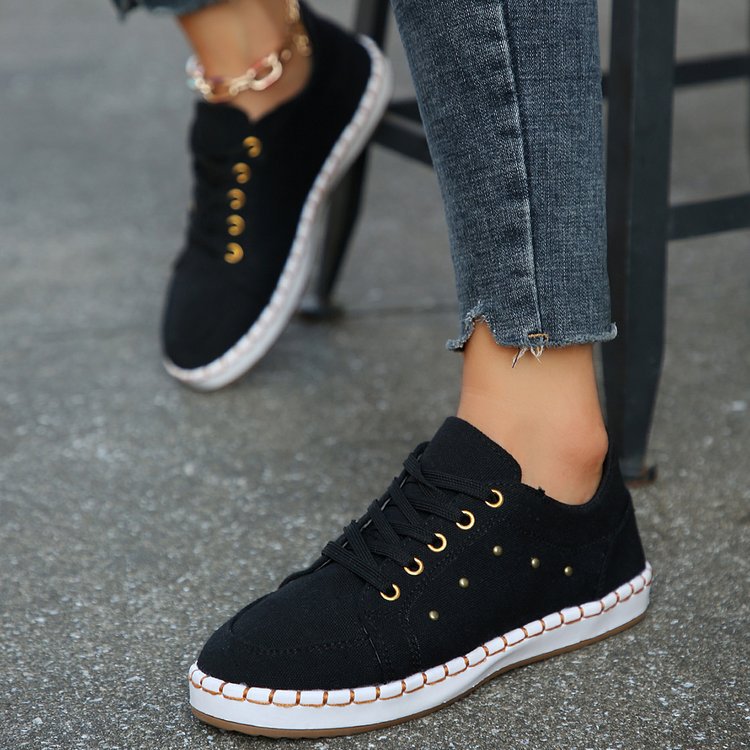 Andrea Serena Canvas-Sneaker mit Leopardenmuster