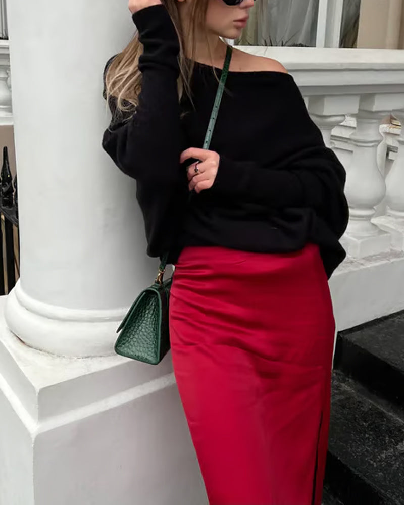 Andrea's™ | Innovative Asymmetrische Drapierte Strickmode