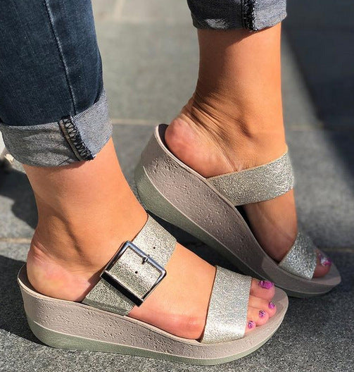 Andrea's™ | Damen-Casual-Ledersandalen