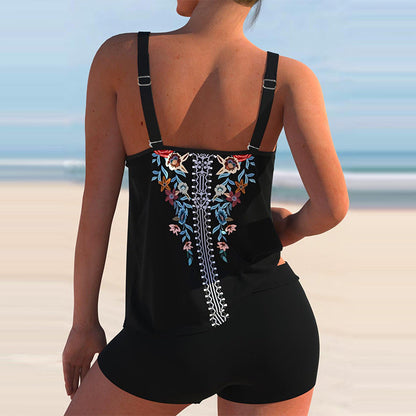 Bikini mit Blumenmuster in Übergröße von Andrea Serena