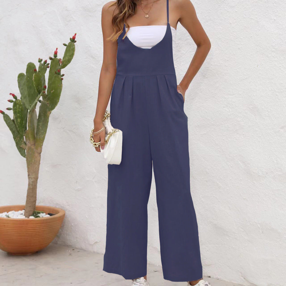Schicker Jumpsuit aus Leinenmischung von Andrea Serena