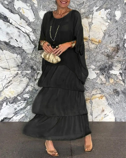 Andrea's™ | Bequemes Lagen-Maxikleid