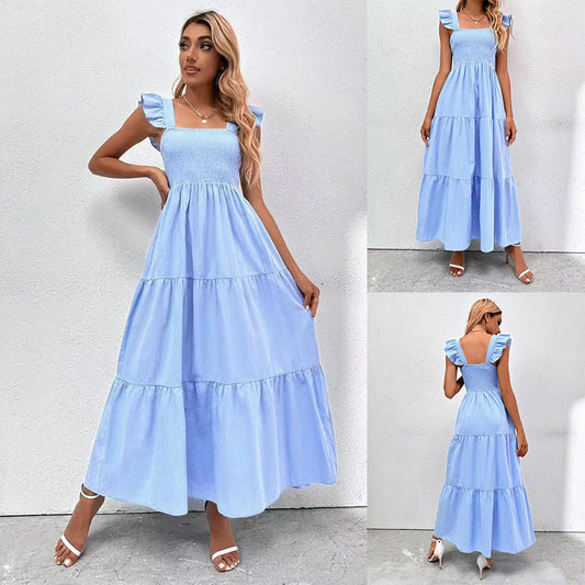 Chic Ruffle Maxi Dress by Andrea Serena