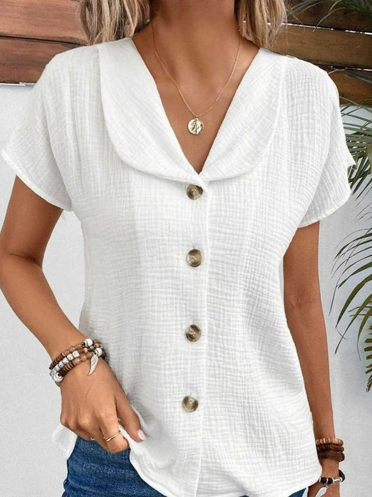 Andrea's™ | Fashion Knopf Damenbluse