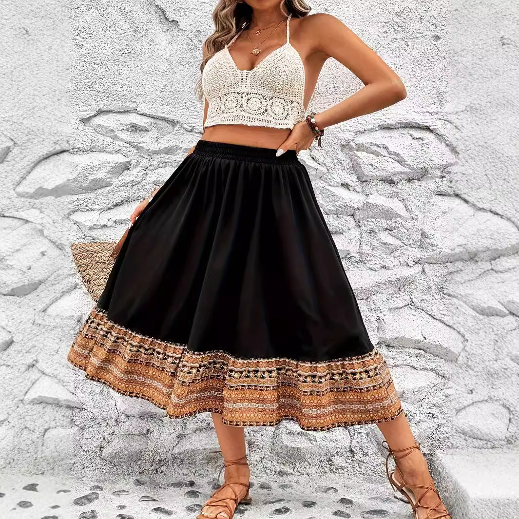 Boho-A-Linien-Maxirock von Andrea Serena