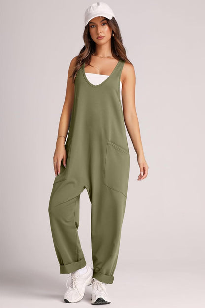 Pinterest-inspirierter Andrea Serena Jumpsuit mit Taschen