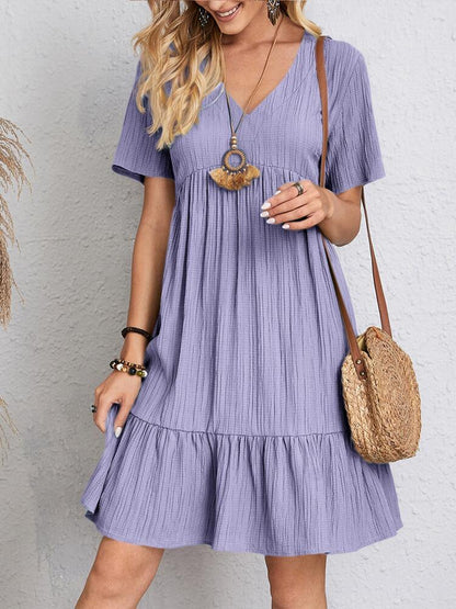 Schickes Sommerkleid mit V-Ausschnitt von Andrea Serena