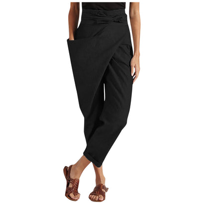 Andrea's™ | Cropped-Hose mit Wickelvorderseite