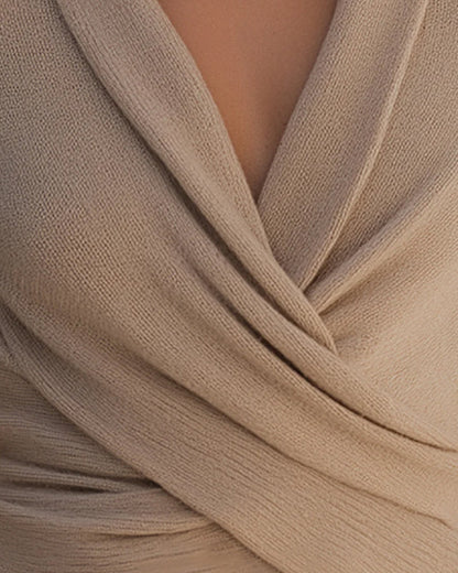 Andrea's™ | Modischer Überkreuz-Pullover Mit V-Ausschnitt