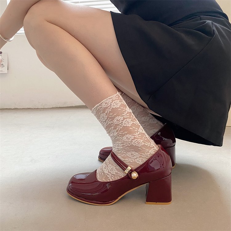 Retro Mary Jane High Heels by Andrea Serena