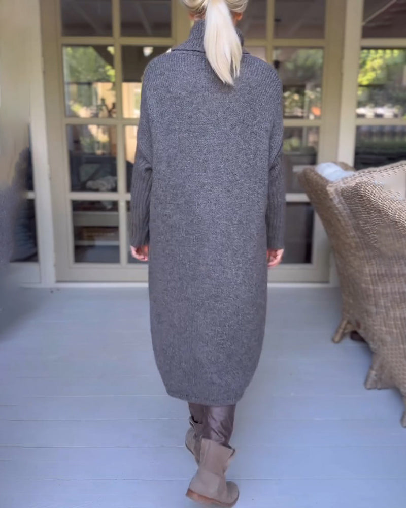 Andrea's™ | Pullover mit hohem Hals und lang