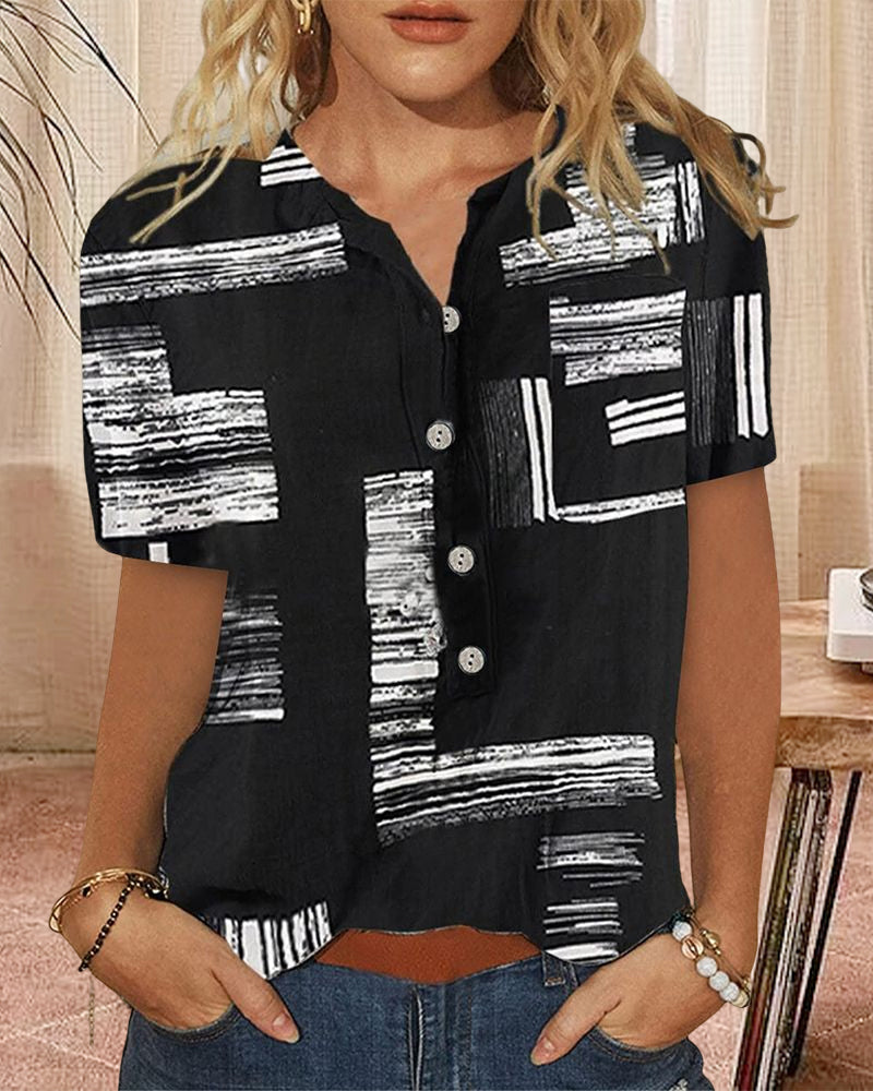 Andrea's™ | Bedrucktes Kurzarm-Top